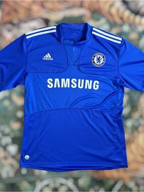 Adidas Chelsea 2009-10 Home Football Shirt Soccer Jersey Mens Large Blue